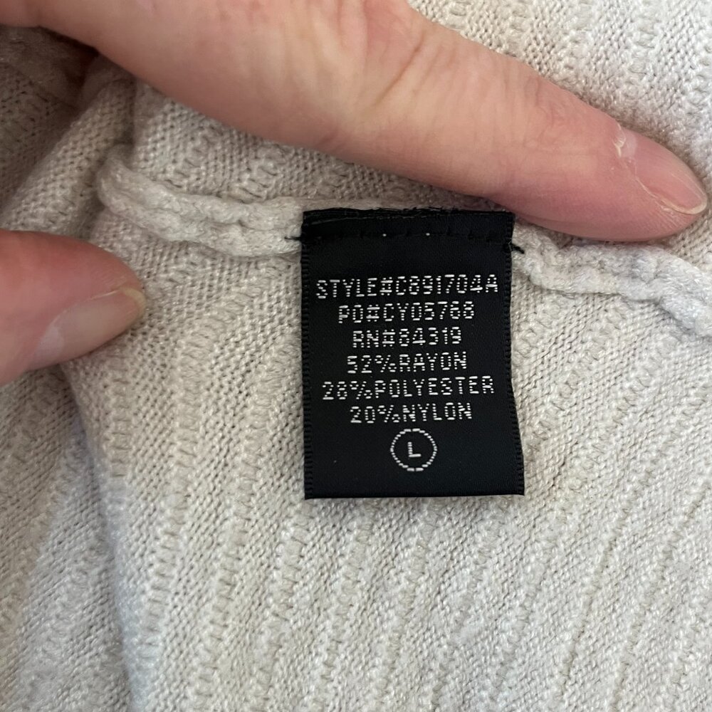 Cyrus Cream Shawl Collar Long Cardigan L - Picture 5 of 5